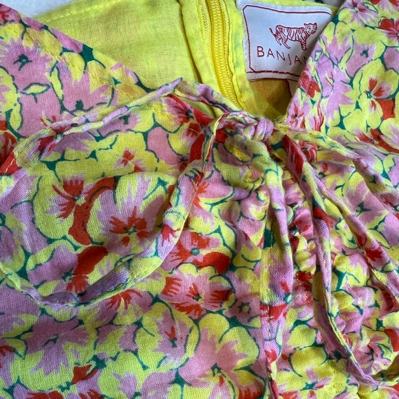 Banjanan Floral Cut Out Long Dress Size Small - Picture 7 of 8